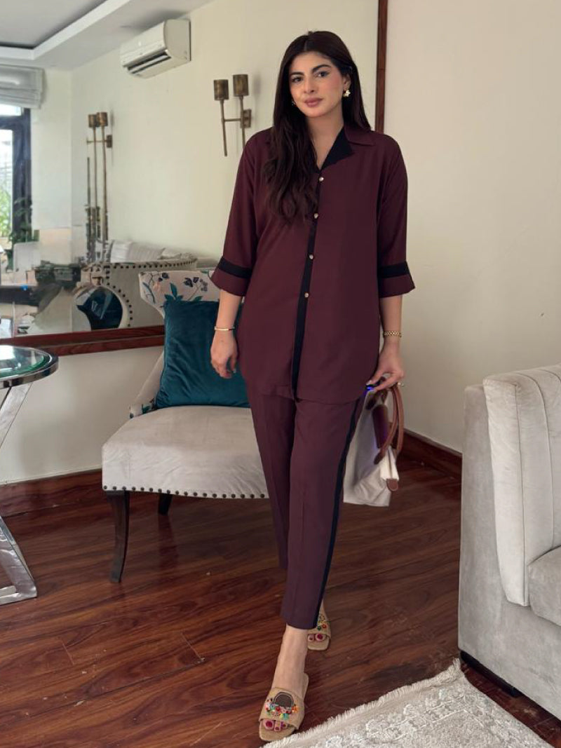 Brown Solid Coord Set