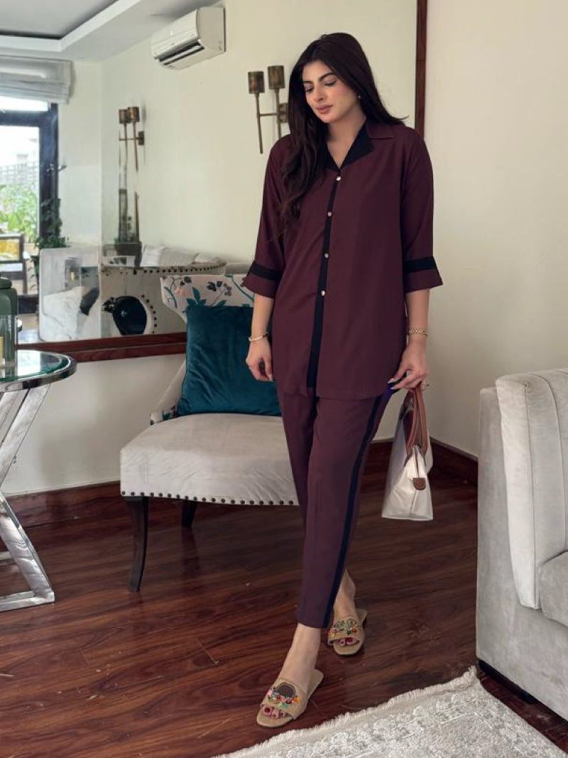 Brown Solid Coord Set